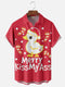 Men's Christmas Funny Graphic Short Sleeve Hawaiian Shirt